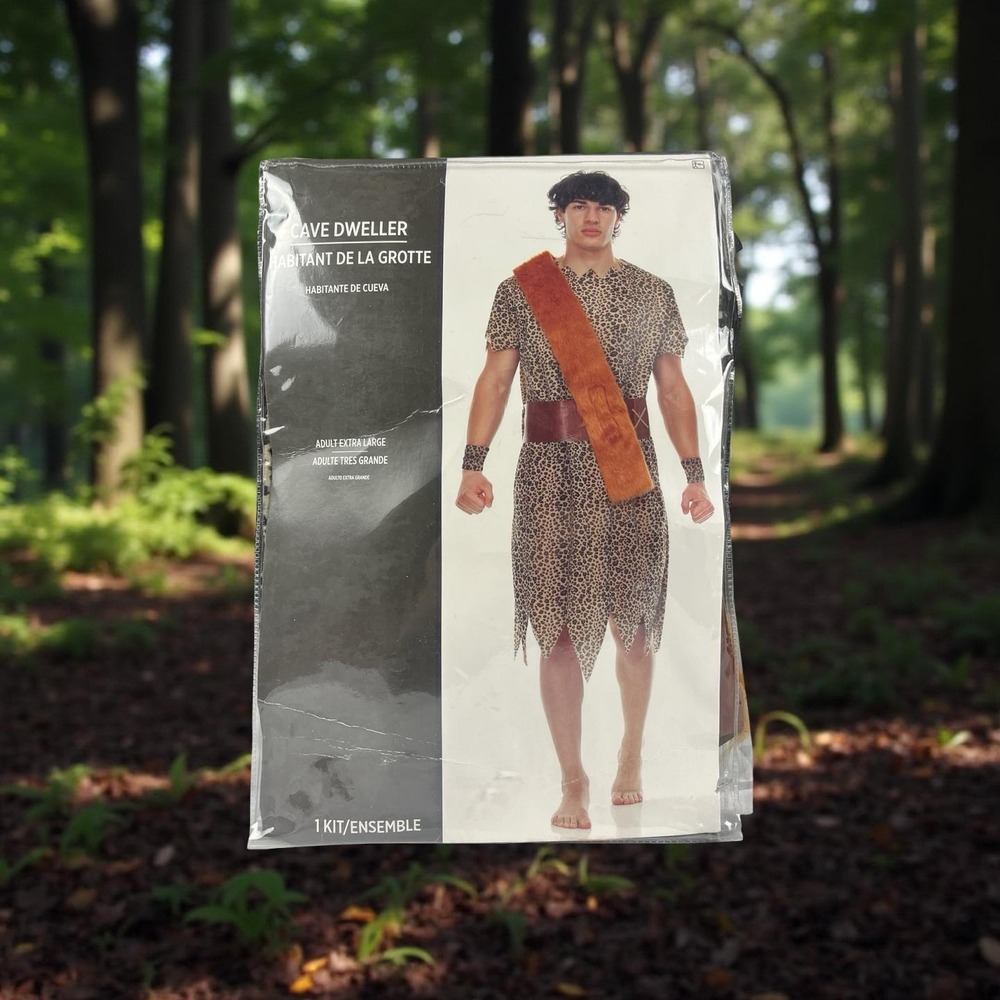 Cave Dweller Halloween Costume Adult Men's Extra Large New In Package